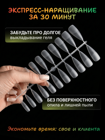 Гелевые типсы Global Fashion, 5 видов, 12 размеров, 240шт