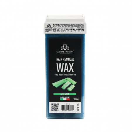 Воск для депиляции в картридже Global Fashion, Vegan wax, 100мл, Aloe Vera