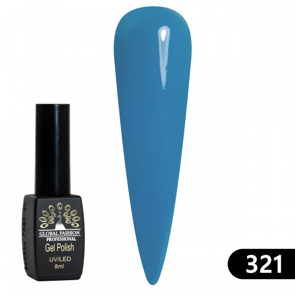 Гель лак BLACK ELITE 321, Global Fashion 8 мл