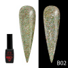 Гель лак Disco Gel Polish, Global Fashion, светоотражающий, 8 мл B02
