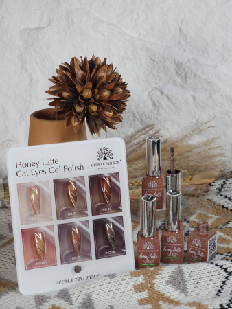 Гель лак Global Fashion 8ml, Honey Latte Gel Polish 02