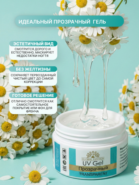 Гель Global Fashion 56 gr прозрачный.