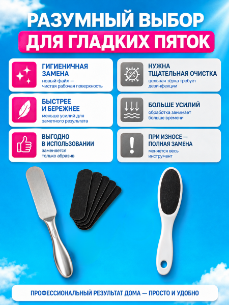 Металлическая основа для запасных листов абразива (пемза)
