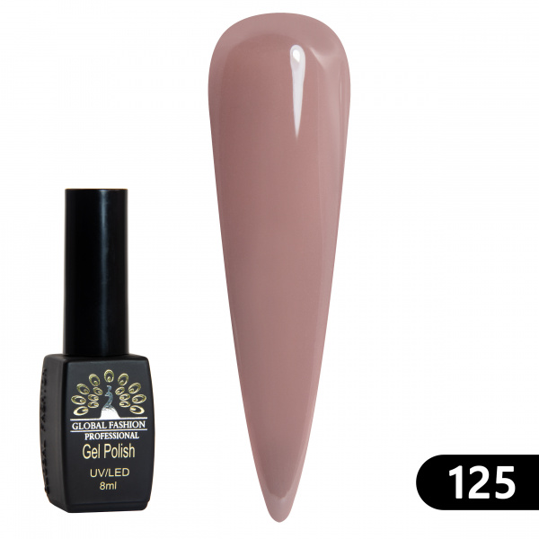 Гель лак BLACK ELITE 125, Global Fashion 8 мл