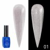 Каучуковая база Disco Opal светоотражающая Global Fashion 8 мл, 01