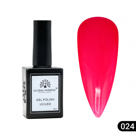 Гель лак Global Fashion, Gel polish 15 ml, 24