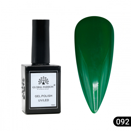 Гель лак Global Fashion, Gel polish 15 ml, 92