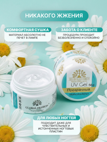 Гель Global Fashion 56 gr прозрачный.